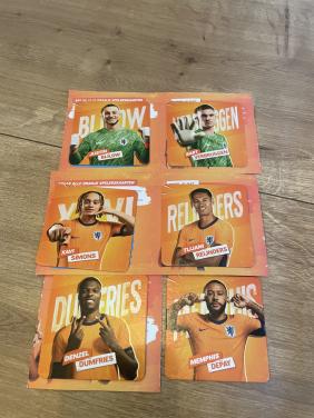 Voetbal ek onderzetters/kaarten