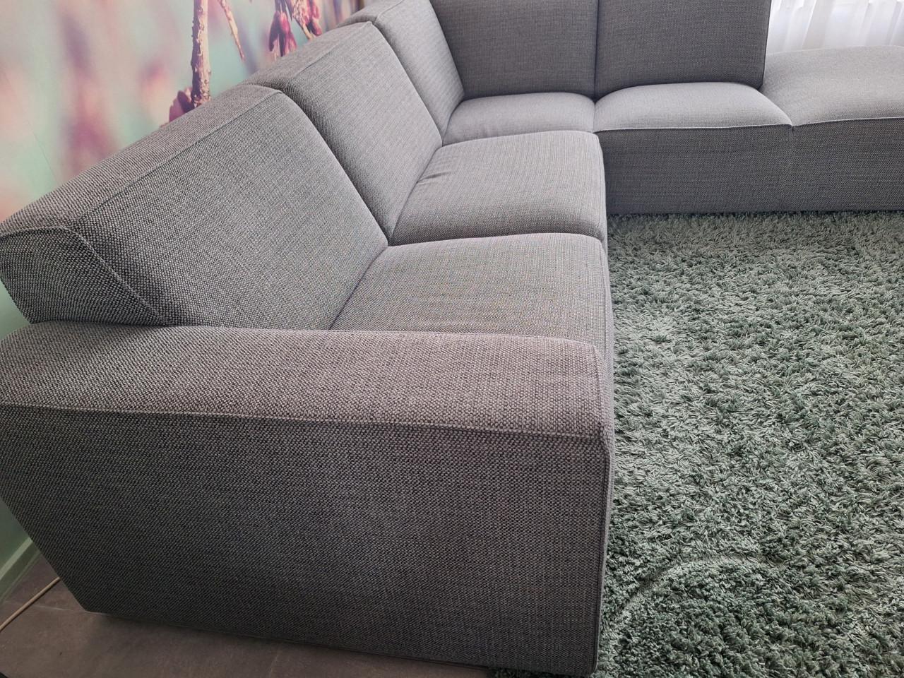 Hoekbank rechts grijs