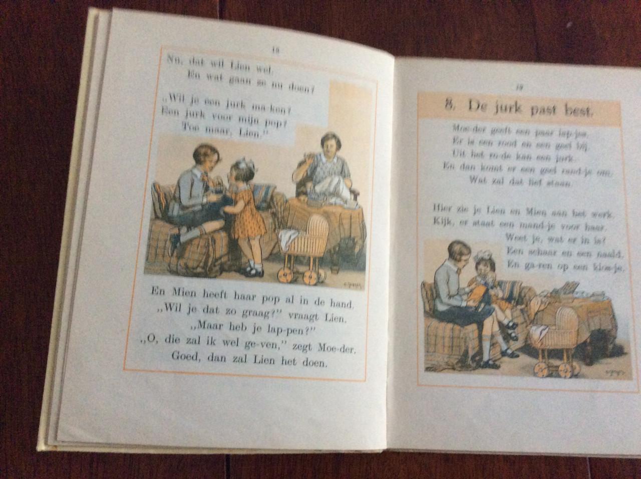 Nog bij moeder en Pim en Mien.     Jan Ligthart en H. Scheepstra.