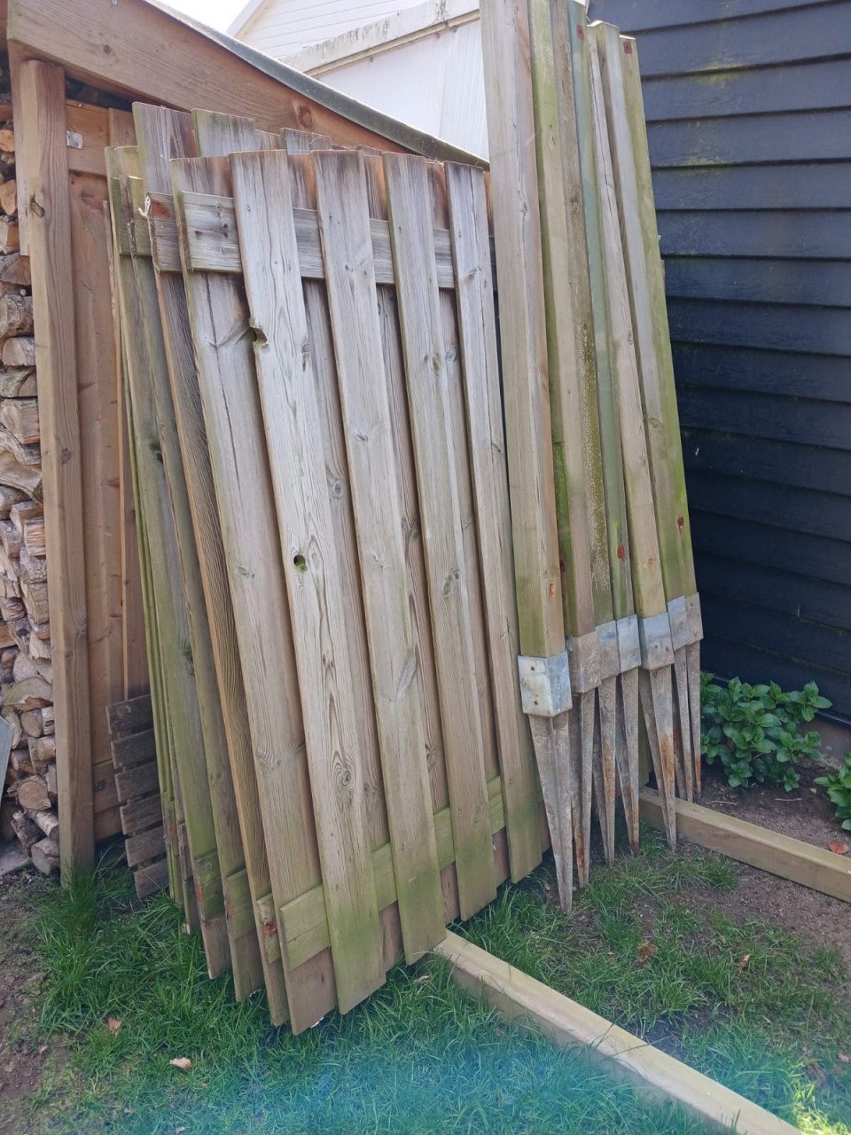Tuinschermen + palen