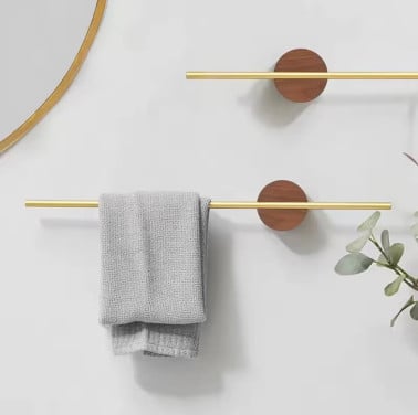 Luxe handdoekhouder goud NIEUW