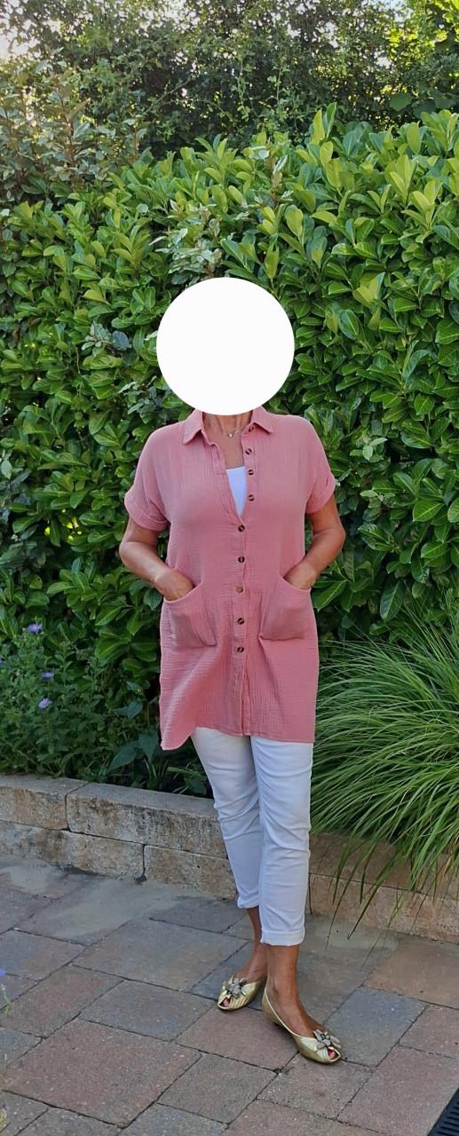 Roze tuniekblouse