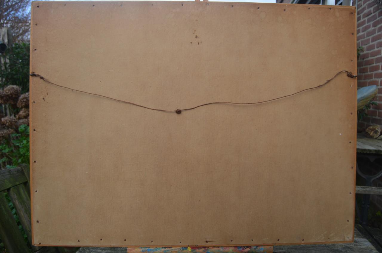 Litho/grafiek Jan Strube 1954 Kade van Veere