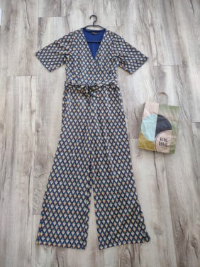 King Louie jumpsuit, Zita jumpsuit pebble, maat S. Als nieuw!