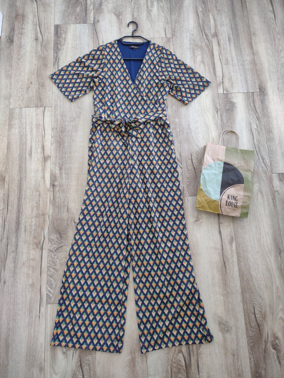 King Louie jumpsuit, Zita jumpsuit pebble, maat S. Als nieuw!