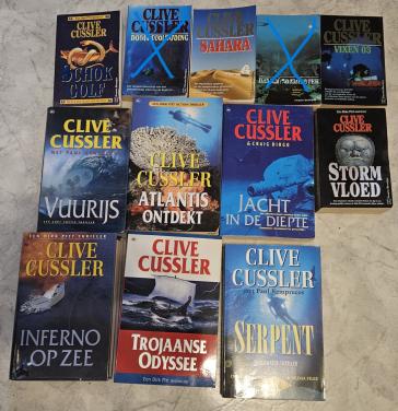 10 Clive Cussler boeken allen in prima conditie