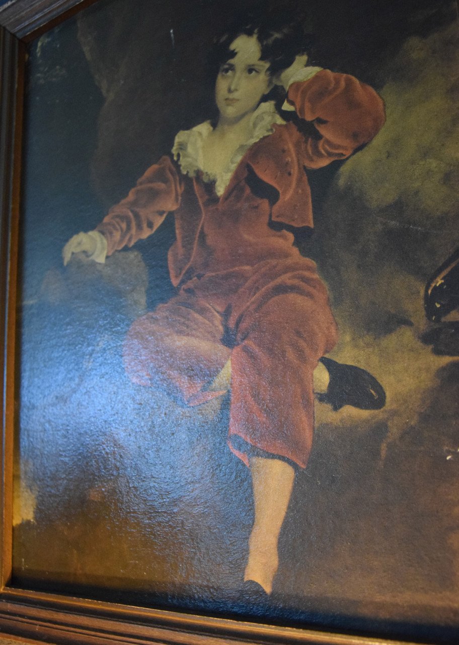 Schilderij The red boy