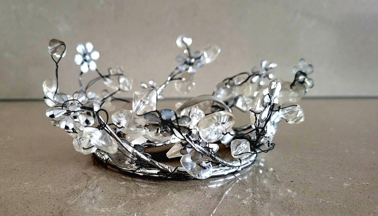 Decoratief stuk, diamantjes met hartje