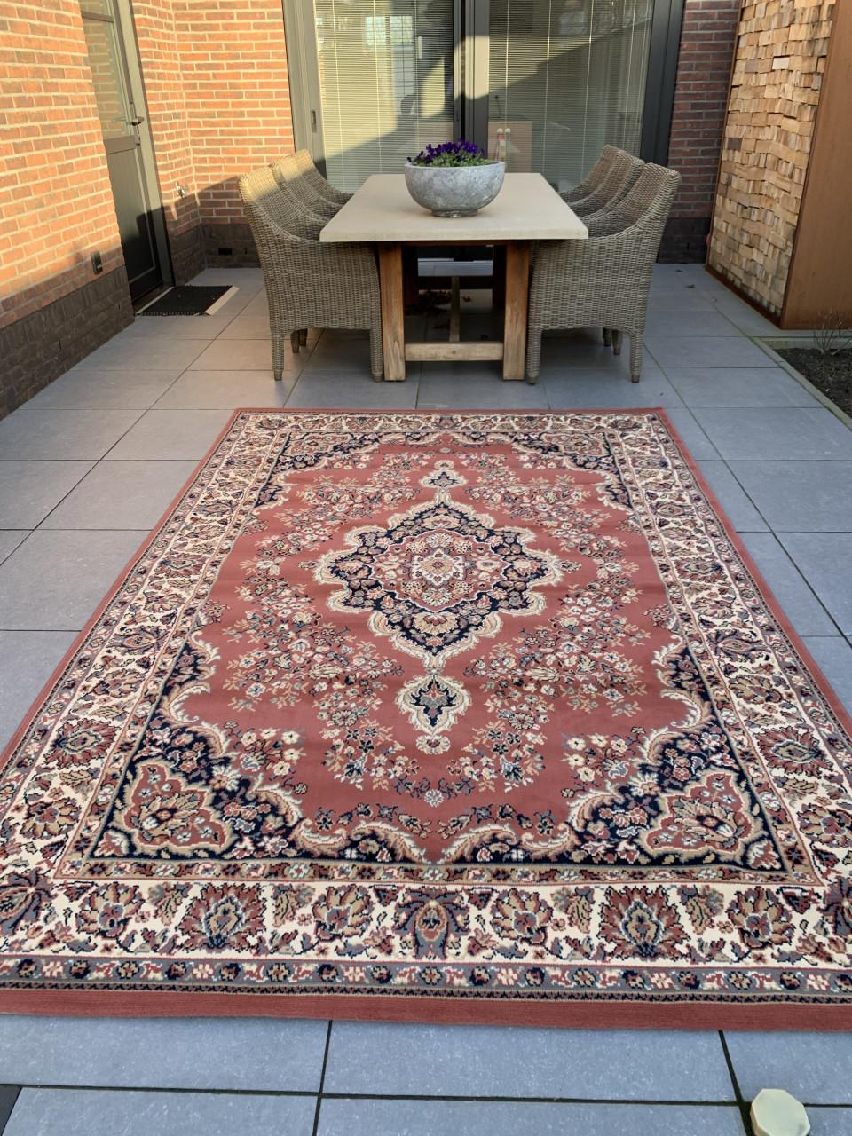 ✨Super Leuk NIEUW Oud Roze Vintage Vloerkleed✨286 bij 187 cm✨