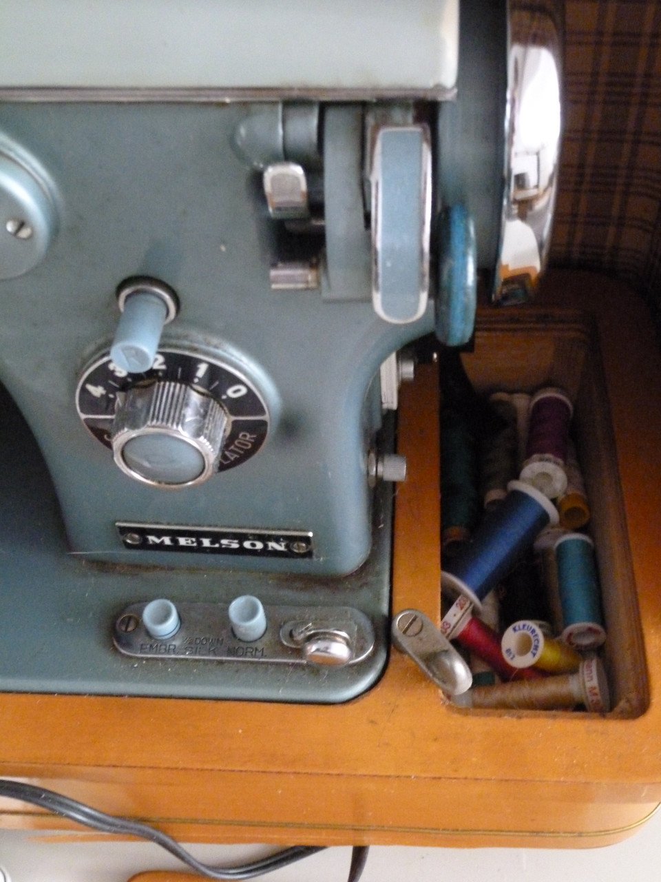 Vintage jaren 60 Melson Naaimachine
