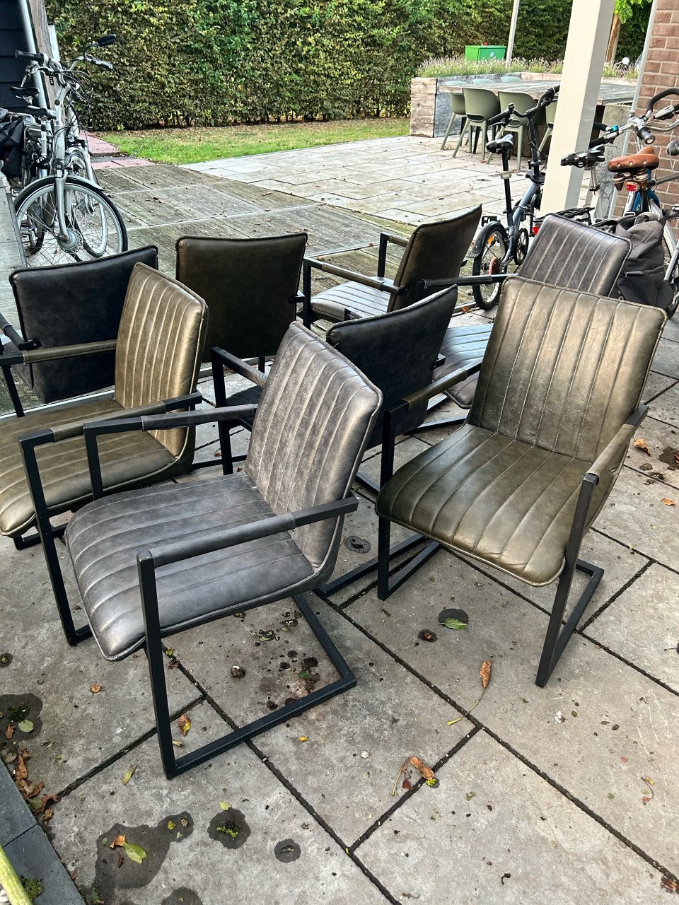 10x Industriële Eetkamer Stoelen