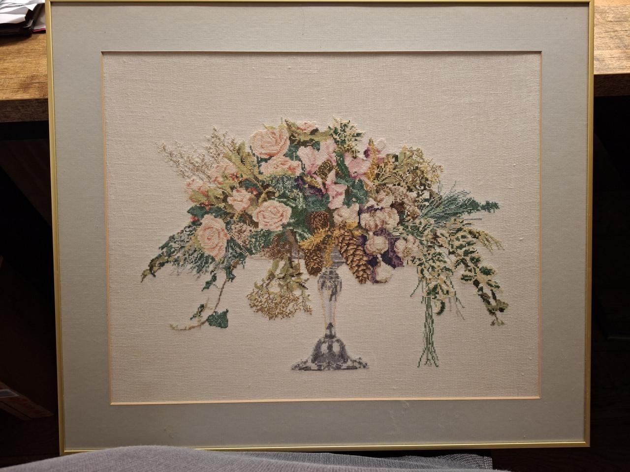 Geborduurd schilderij