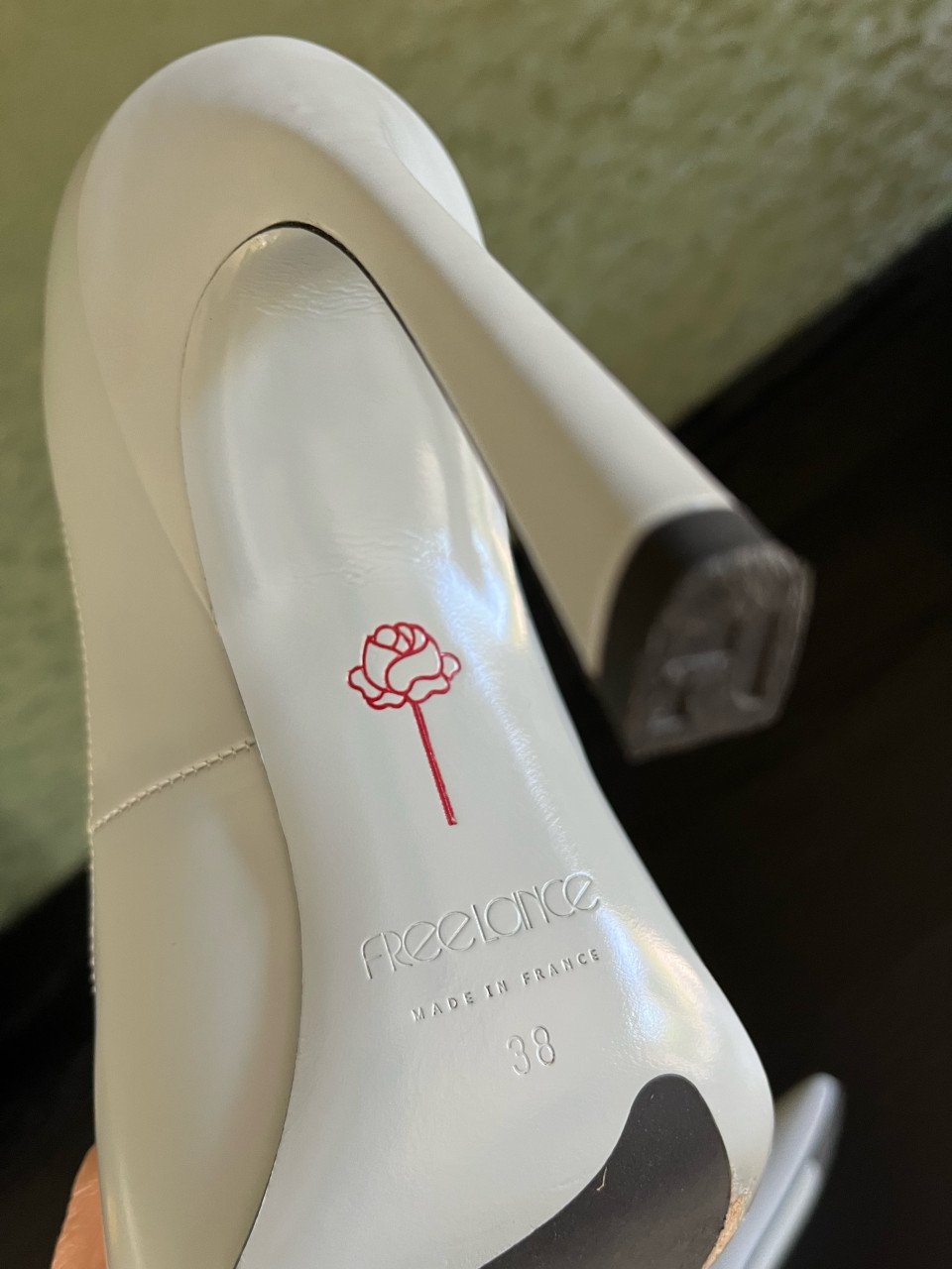 Lichtblauwe pump maat 38