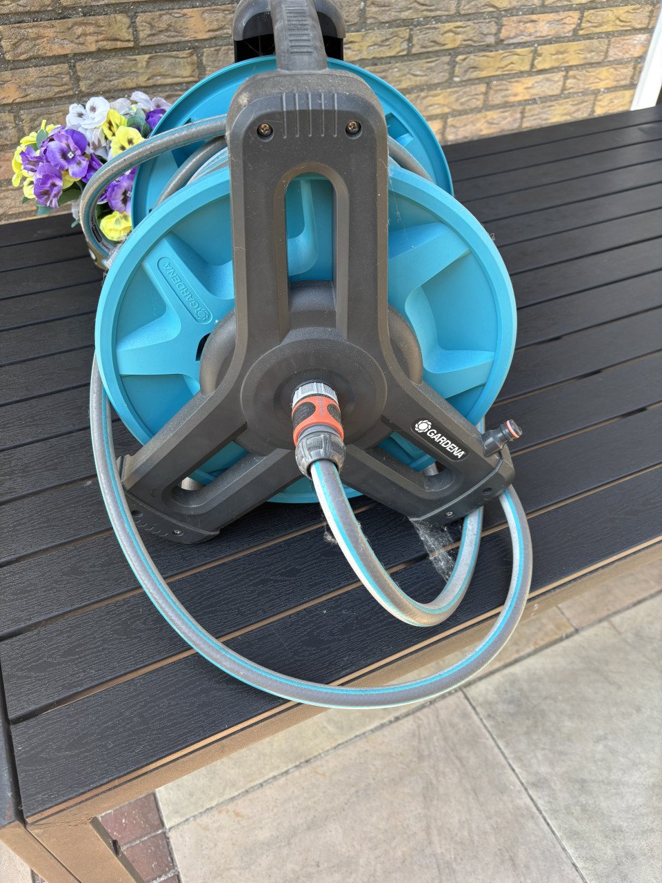 Gardena slanghouder met tuinslang