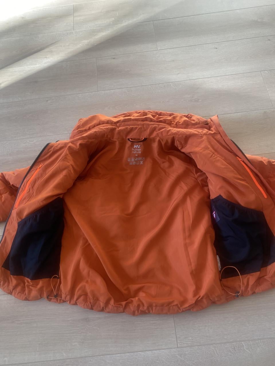 Oranje winterjas Human Nature Mt M