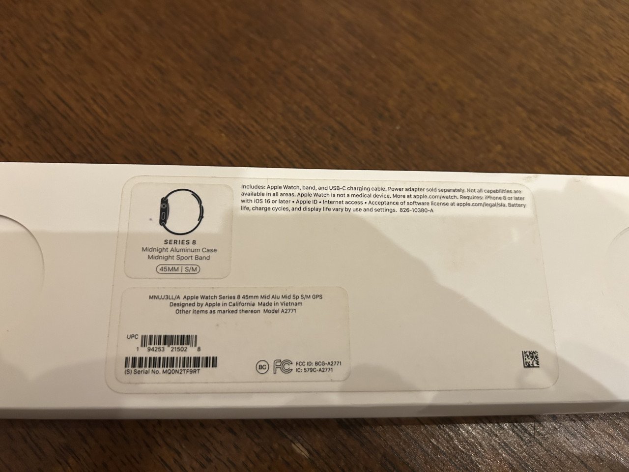 Apple Watch 8 Midnight 45 mm