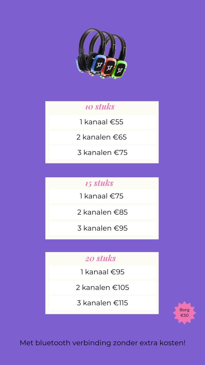 Silent disco huren zeeland