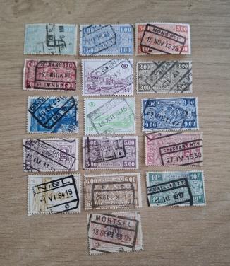Postzegels Belgie Spoorwegen  T.E.A.B.