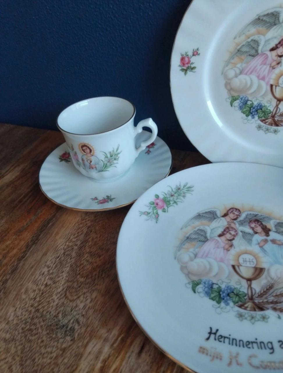 Antiek Porselein Bavaria 1e Communie