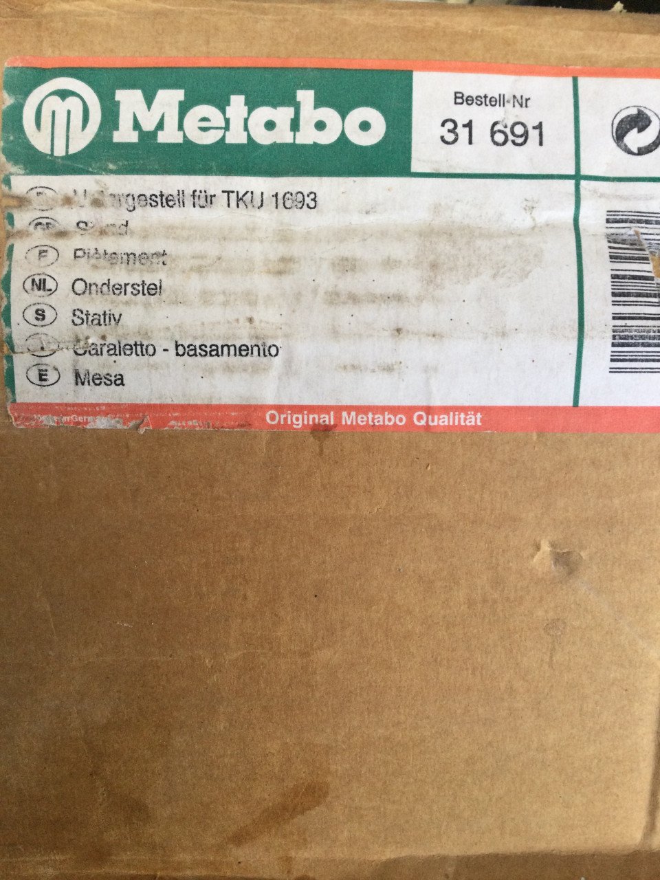 Metabo onderstel zaagtafel