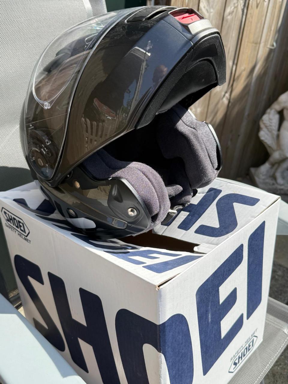 Shoei Neotec Systeemhelm – Anthracite – Maat L (59/60 cm)