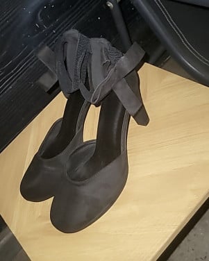 Zwarte Pumps met Strik - Maat 40
