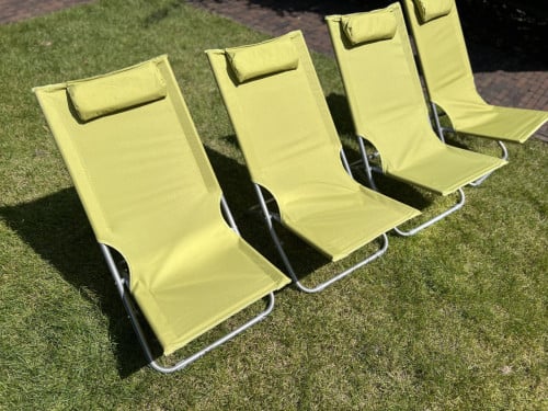 Camping strand stoelen set van 4 strandstoelen