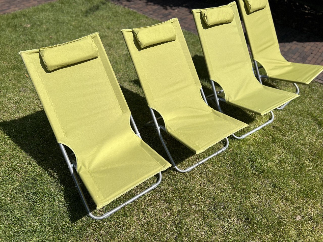 Camping strand stoelen set van 4 strandstoelen