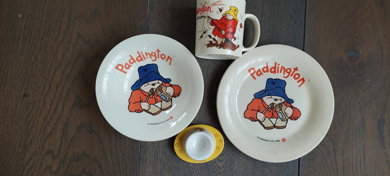 Serviesgoed + boeken van Paddington