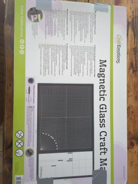 Magnetische glazen glasplaat.