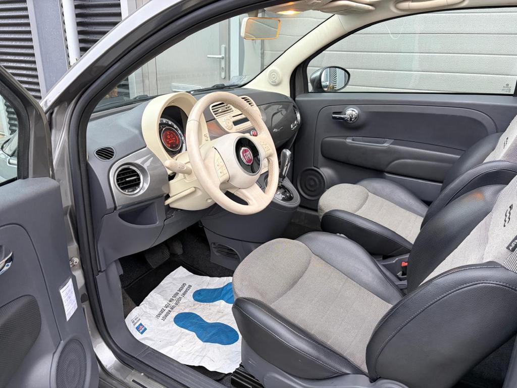 Fiat 500 1.2 lounge/automaat/cabrio/airco/lichtmetaal/