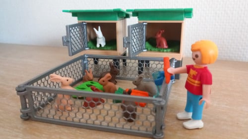 Playmobil konijnenhok met ren setnr 6140