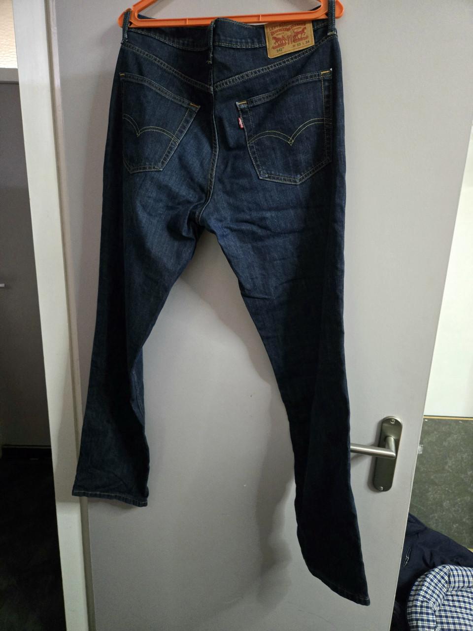 Donkerblauwe Levi's jeans Maat W33-L34 met een rechte pasvorm