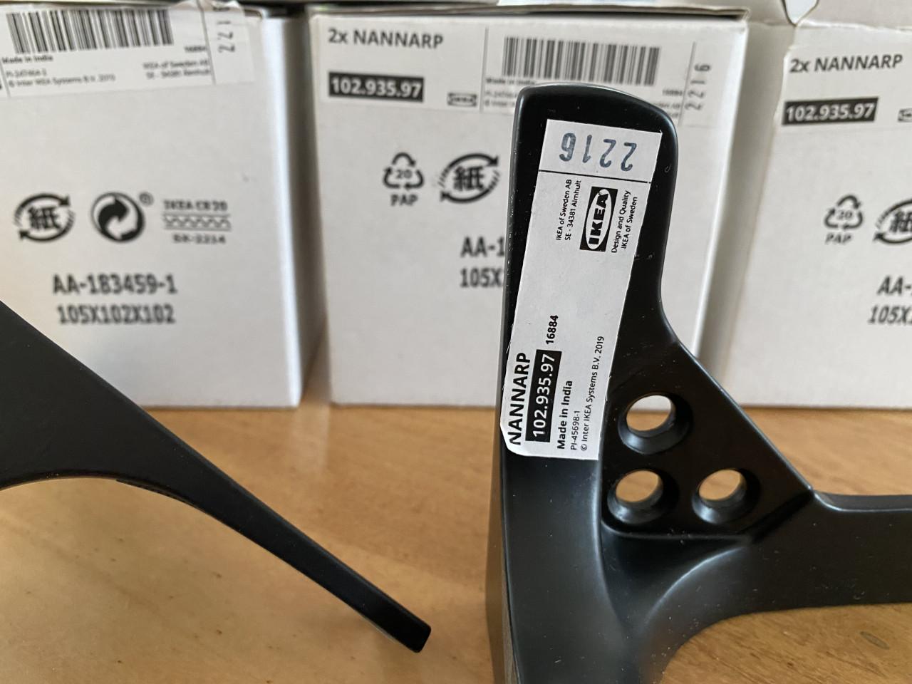 Meubelpoten IKEA NANNARP zwart