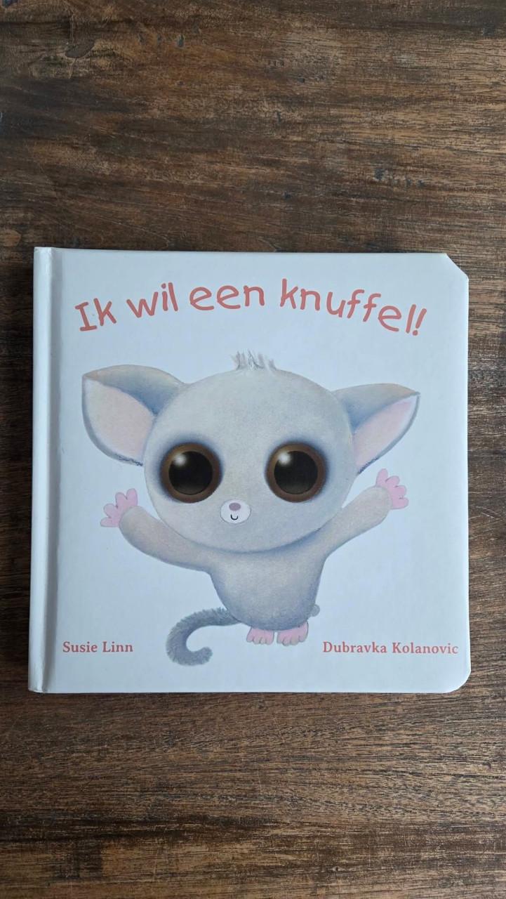 🎈Kartonnen boek 'Ik wil een knuffel!'.