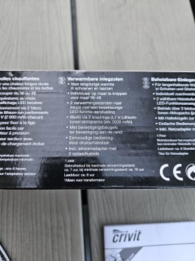 Verwarmde binnenzolen - 4mm thermische binnenzolen (USB)...