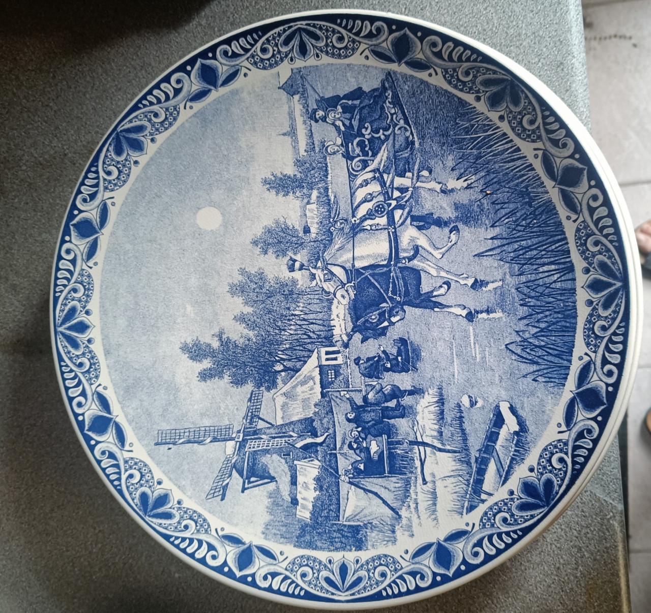 6 Delfts blauwe borden