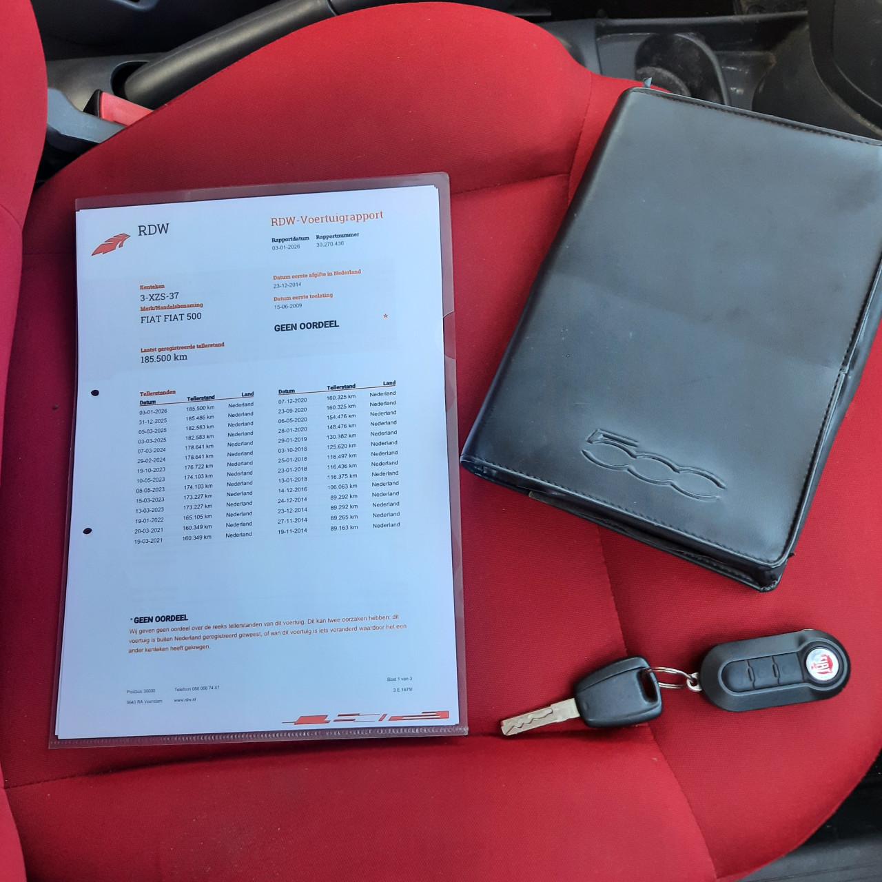 Fiat 500 1.2 Naked Panoramadak