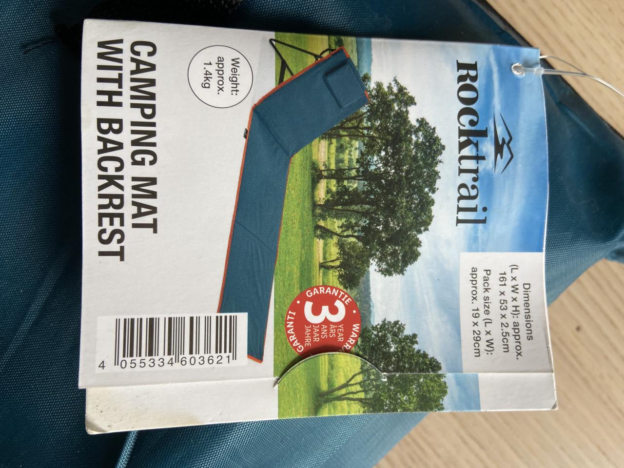 NIEUW strandmat / campingmatje met rugleuning