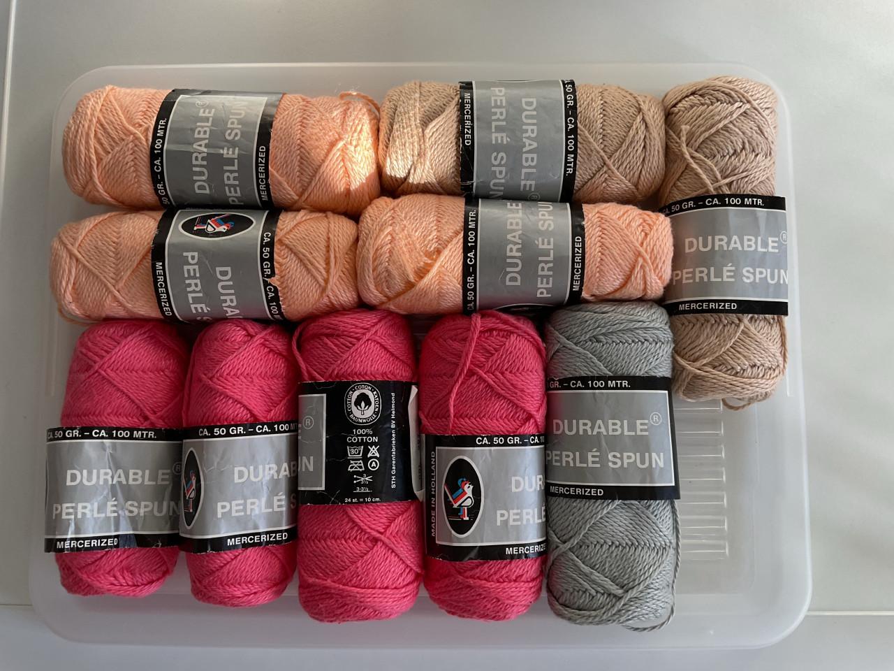 Durable perle spun katoen