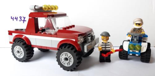 Lego City 4437: politie quad en jeep met 2 minifiguren