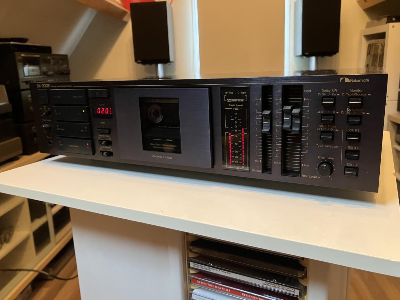 Nakamichi BX-300 cassettedeck direct drive dual capstan 3 heads garantie