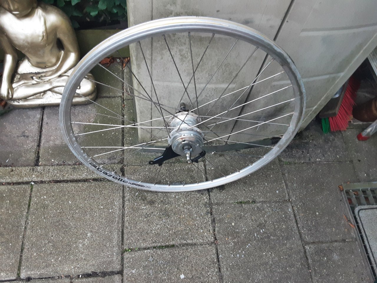 Gazelle 28 inch nexus achterwiel, 7 speed,rollerbrake rem