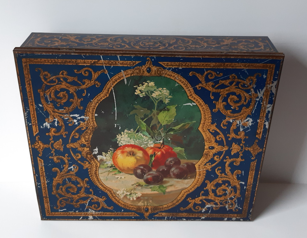 Blik van Melle fruit decor, Breskens Holland