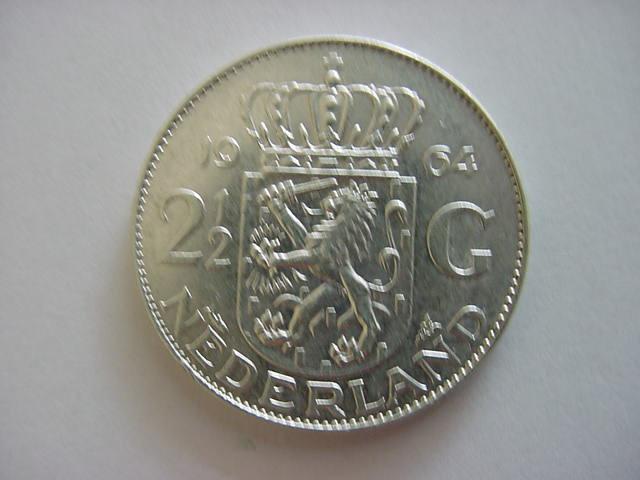 2½ Gulden 1964 Zilver