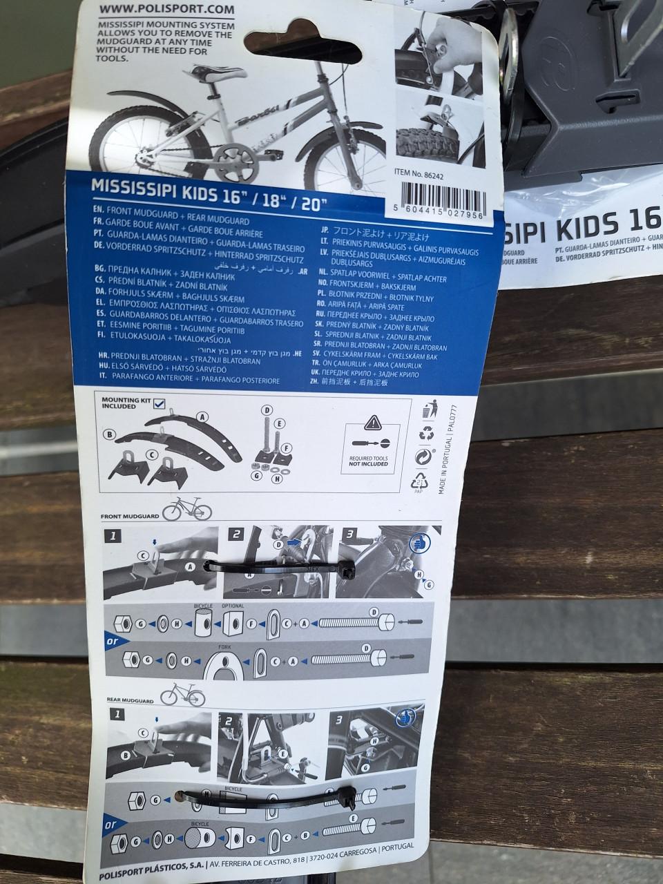 Spatlappen kinderfiets