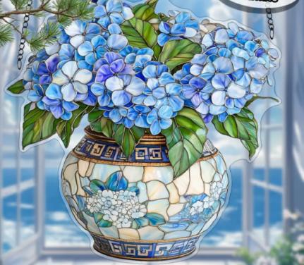 Raamhanger pot Hortensia's