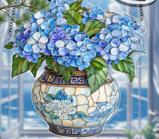 Raamhanger pot Hortensia's