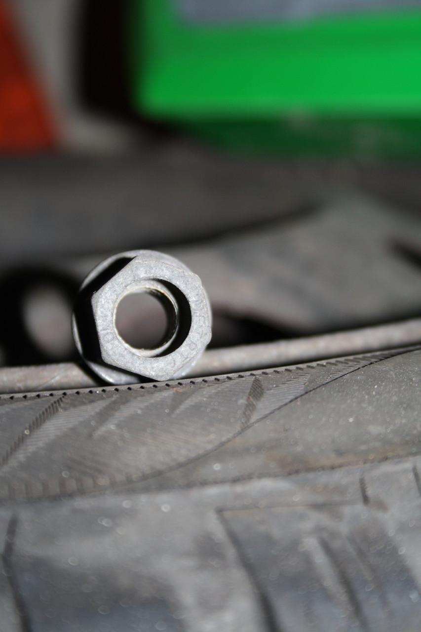 Winterbanden op stalen velg + sneeuwkettingen