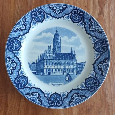 Bord Stadhuis Middelburg; puntgaaf!